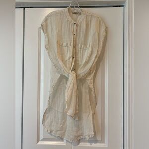 Holding Horses linen buttondown tunic